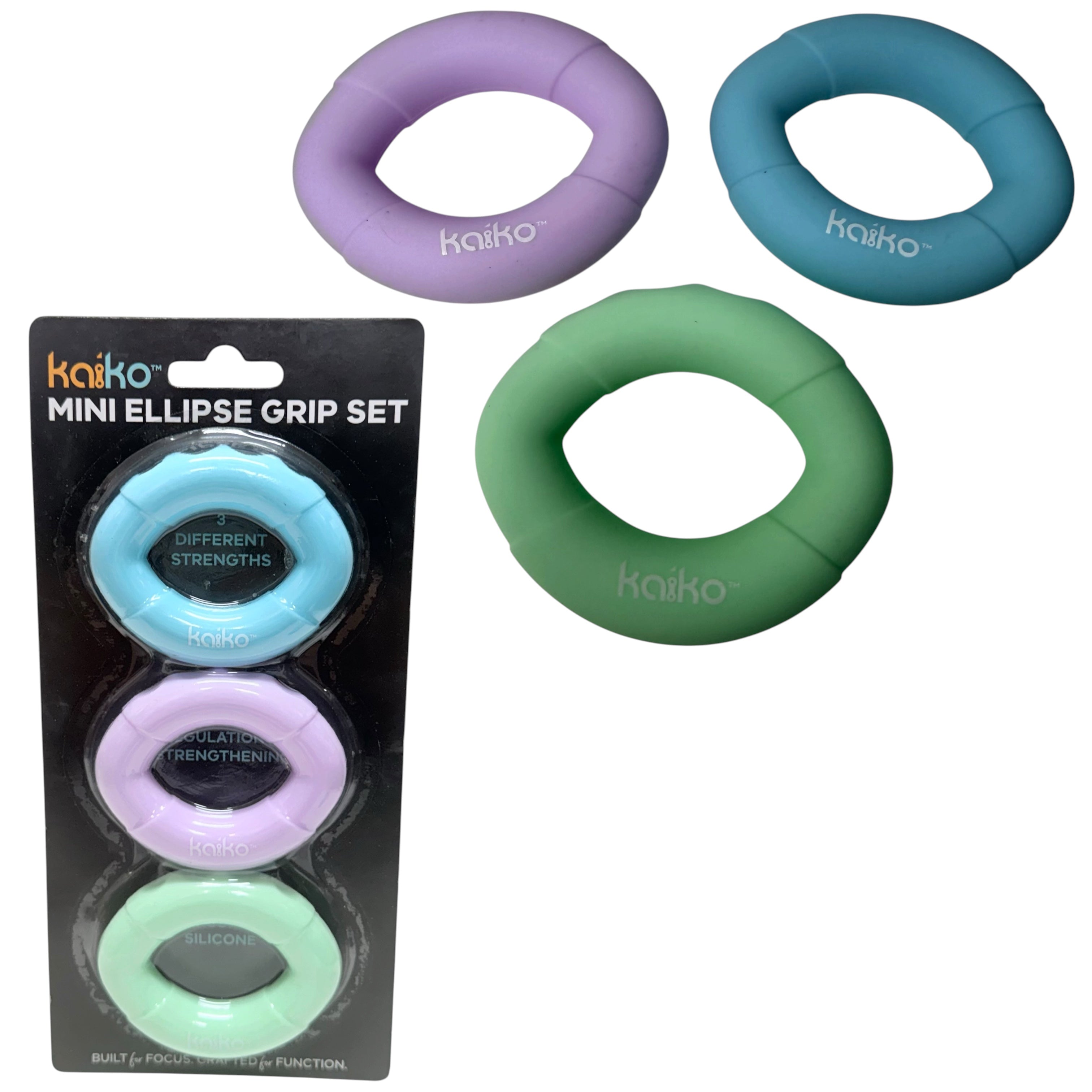 Mini Ellipse Grip Set of 3 - Ideal for Petite Hands