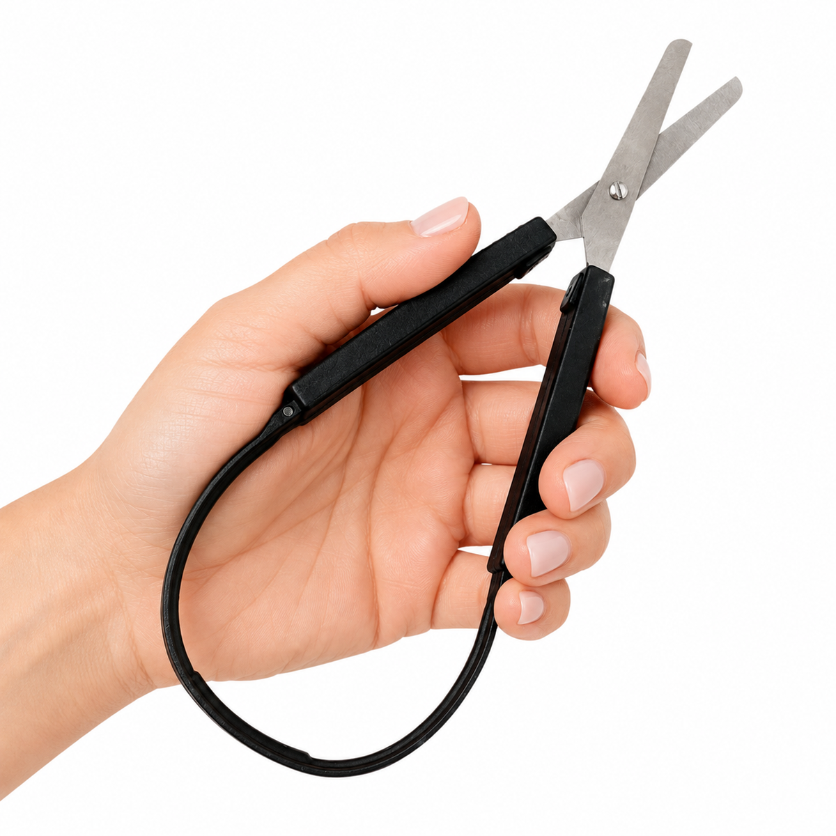 Easy Grip Self-Opening Black Scissors