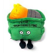 "I'm Fine.. Everything is Fine" Dumpster on Fire Plush Support