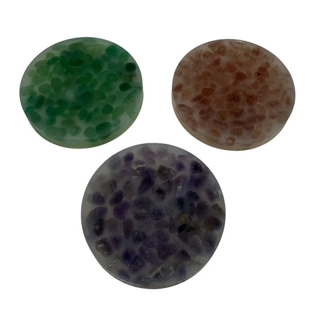 Joy, Calm & Healing Crystal Pick 'Em Stack : 3 Pack - Strawberry Quartz, Green Aventurine & Amethyst