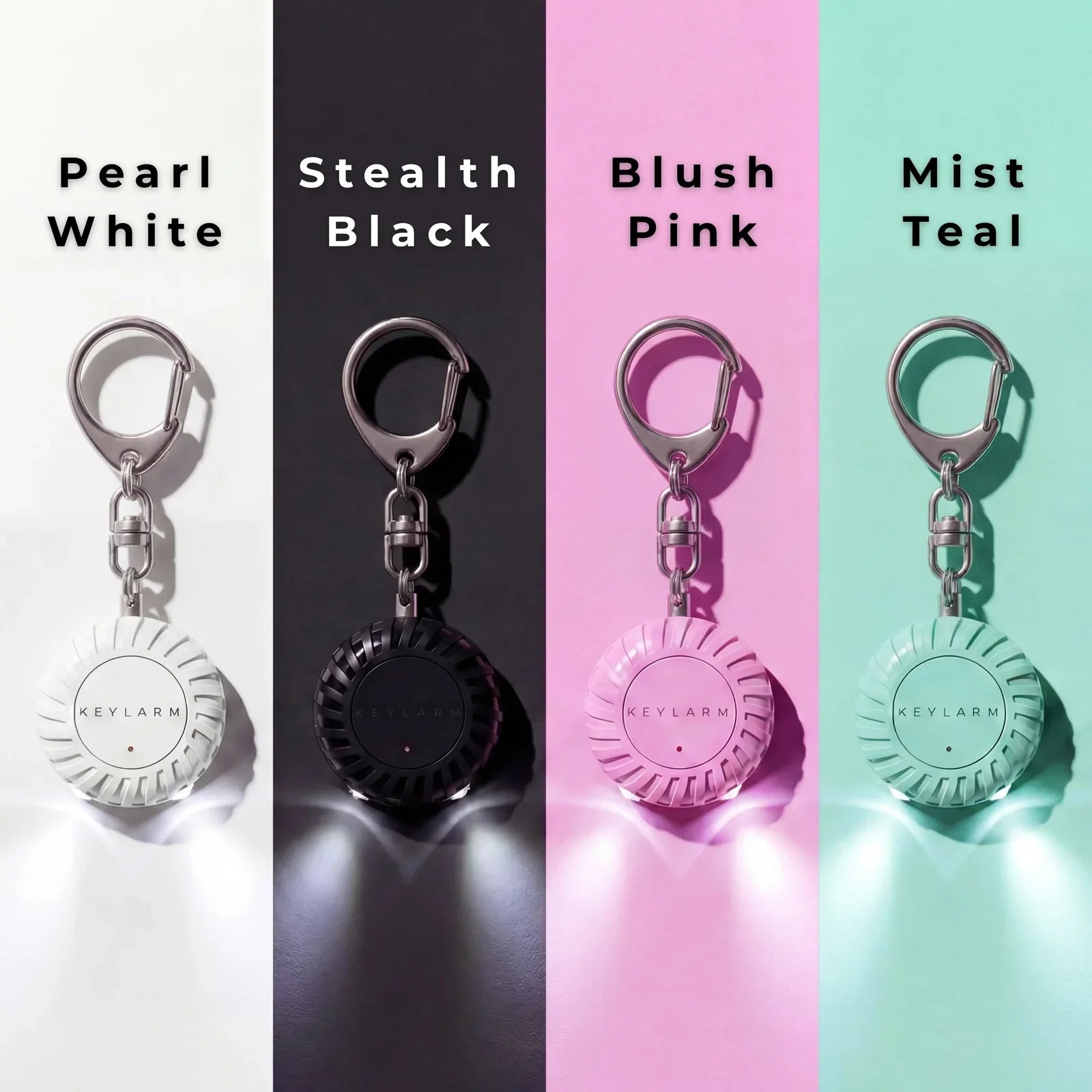 KEYLARM Personal Safety Alarm + LED Light - Be Heard. Be Seen.  Be Safe.