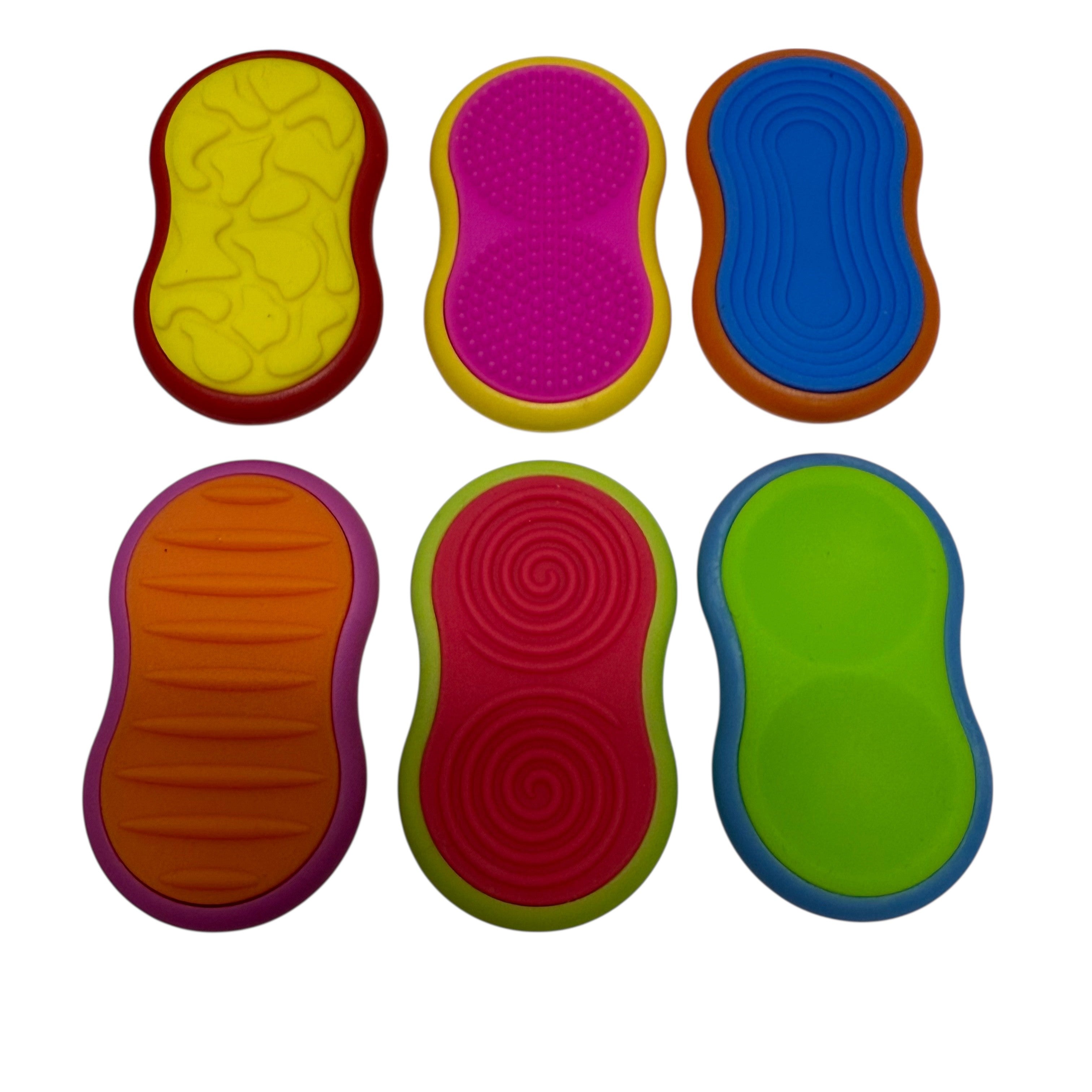 Mag Sliders - Six Interchangeable Magnetic Textured Pad Fidgets
