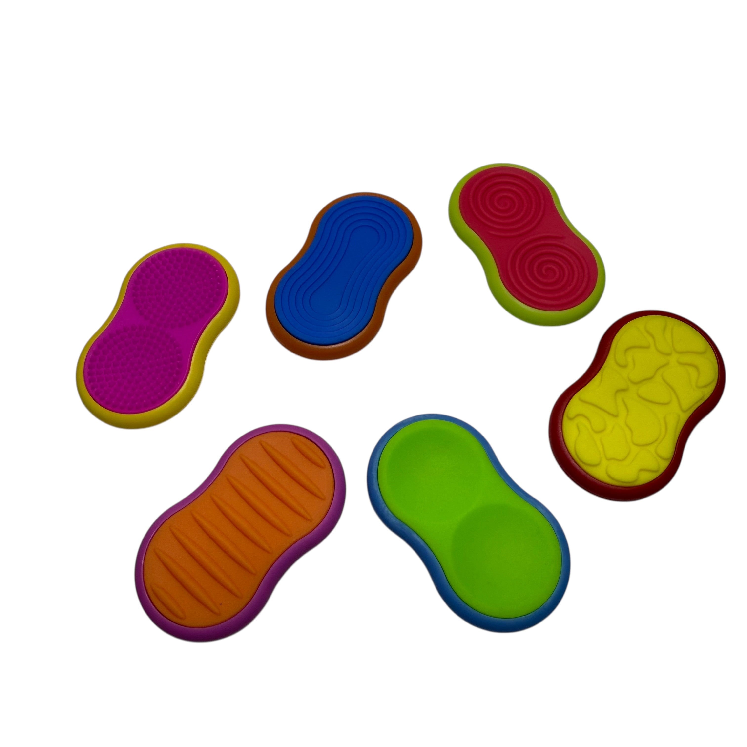 Mag Sliders - Six Interchangeable Magnetic Textured Pad Fidgets