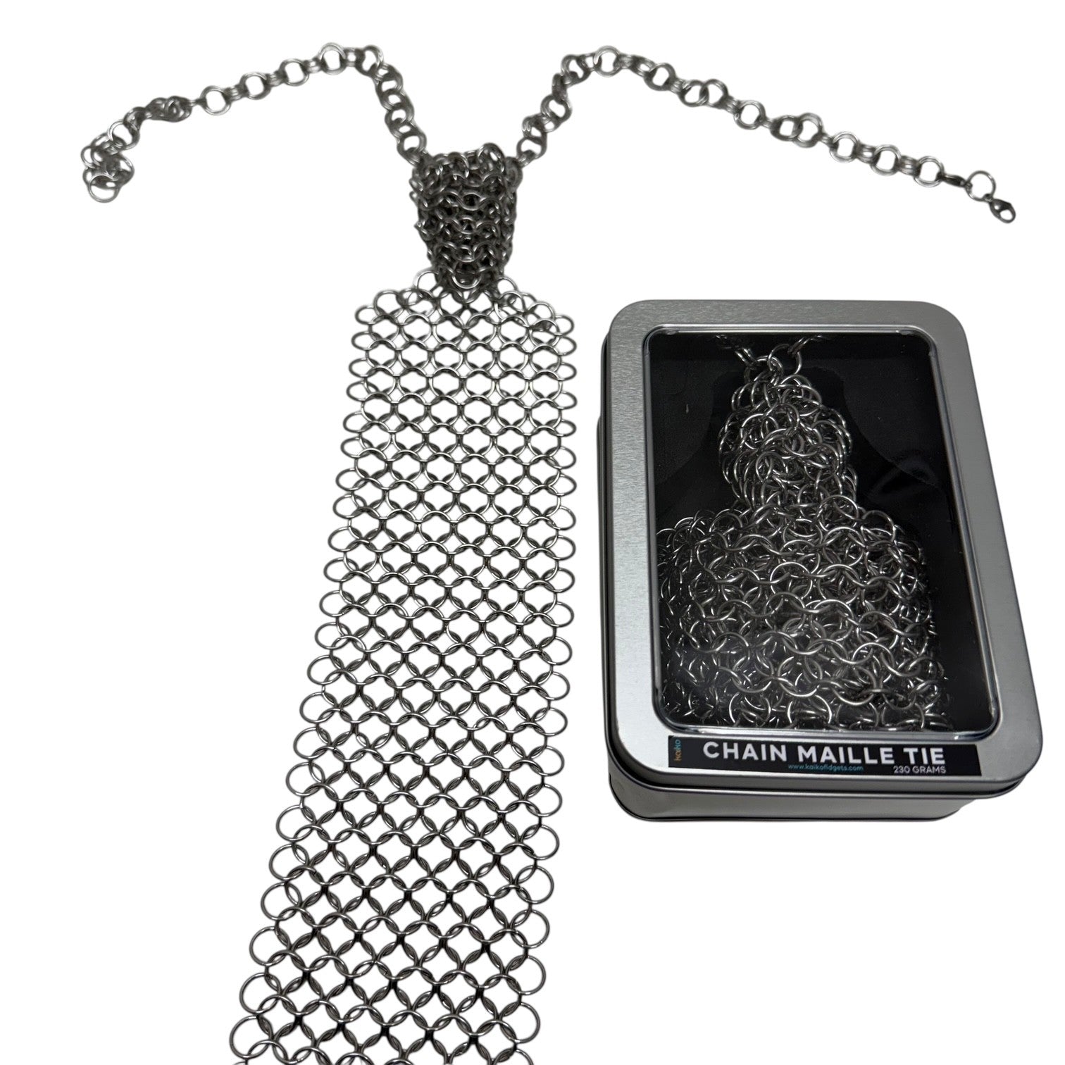 Chain Maille Tie - Hand Crafted by Kaiko Fidgets
