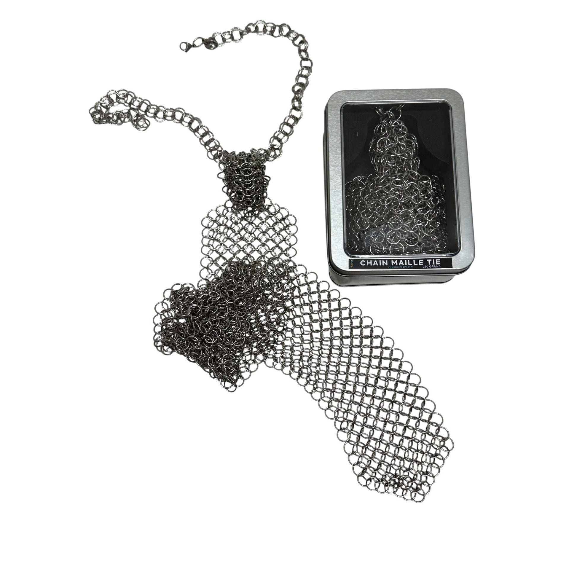 Chain Maille Tie - Hand Crafted by Kaiko Fidgets