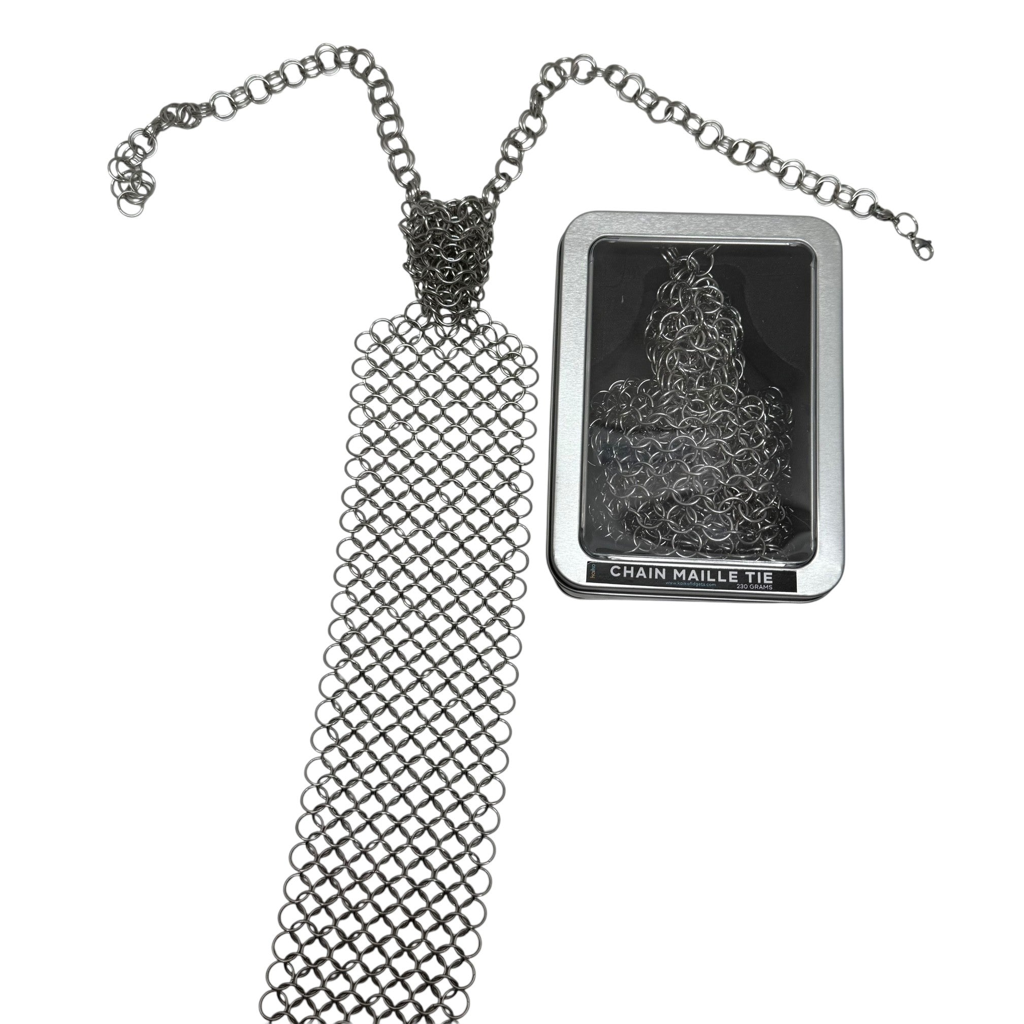 Chain Maille Tie - Hand Crafted by Kaiko Fidgets