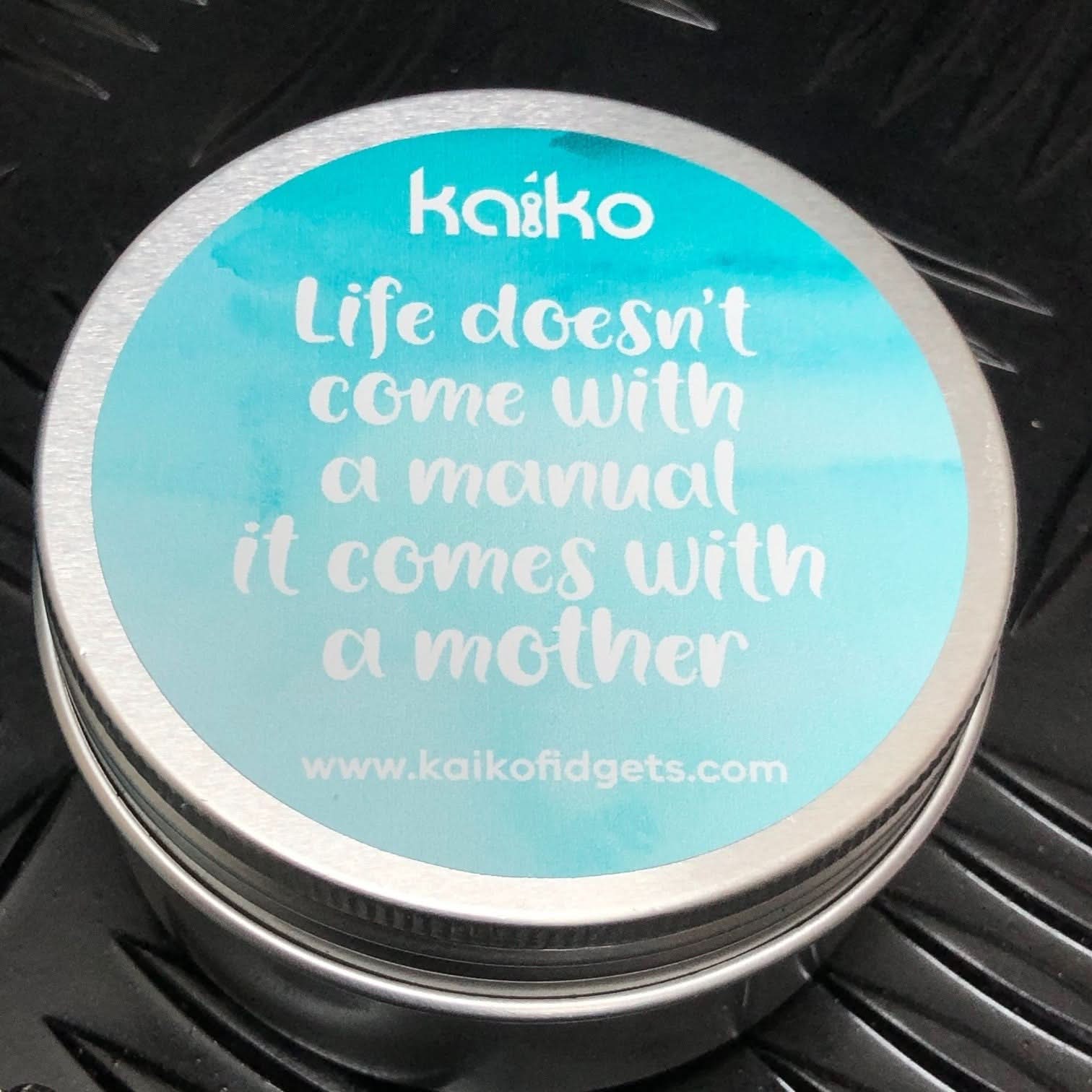 "Life Doesn't Come with a Manual, it comes with a Mother" Quote Fidget Tin