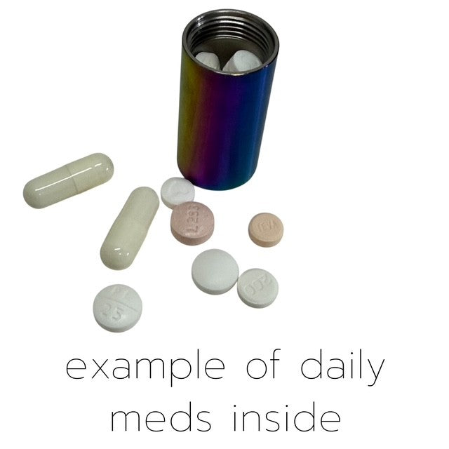 Meds on the Go – Kaiko™ Oil Slick Medication & Small Item Storage Vessel