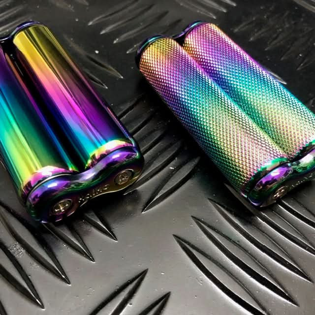 Mini Hand Roller Duo in TIN - twin pack of textured & smooth 145 grams