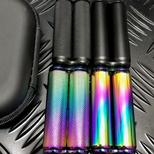 Mini Hand Roller Duo in TIN - twin pack of textured & smooth 145 grams