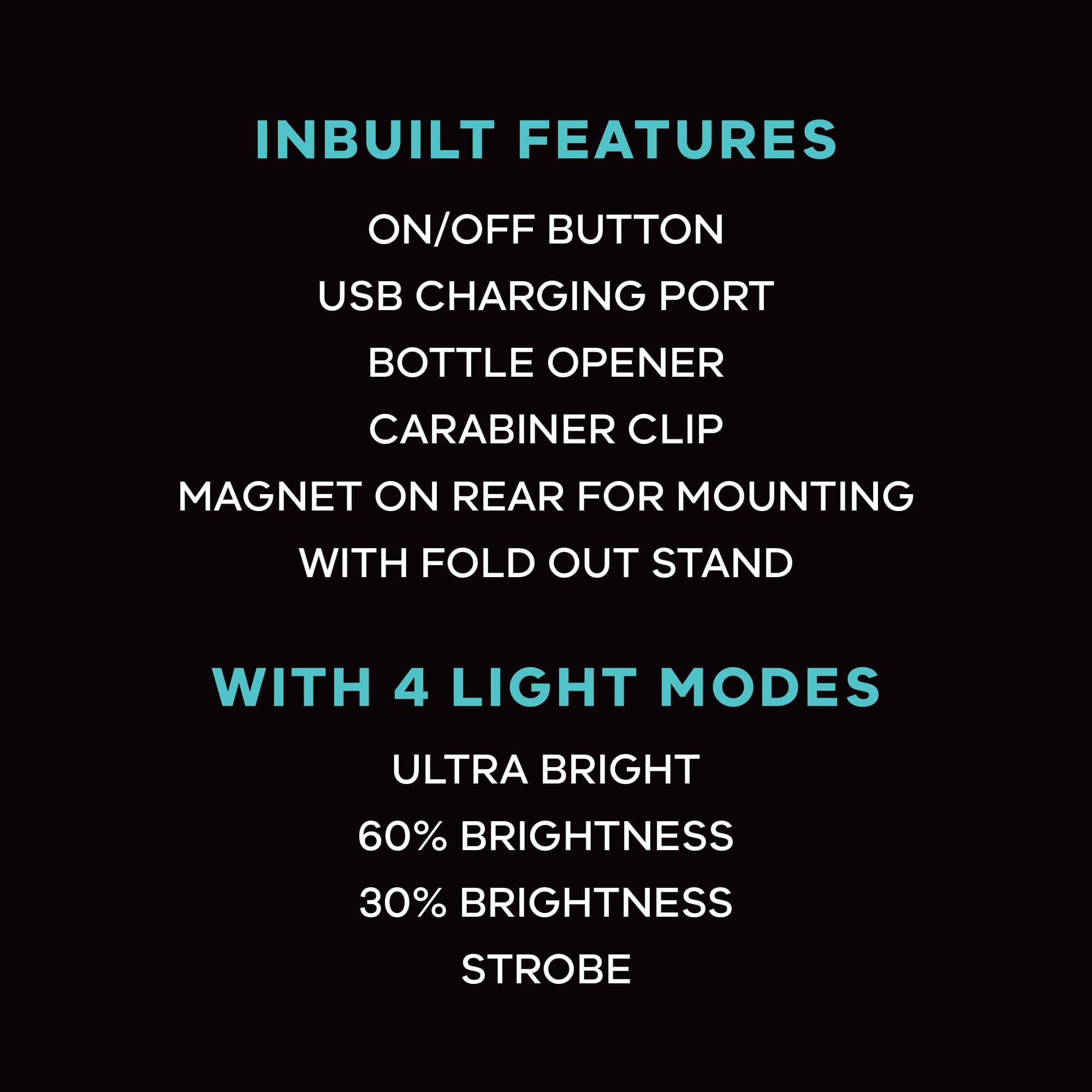 Mini Light - USB Rechargeable, Multi Modes