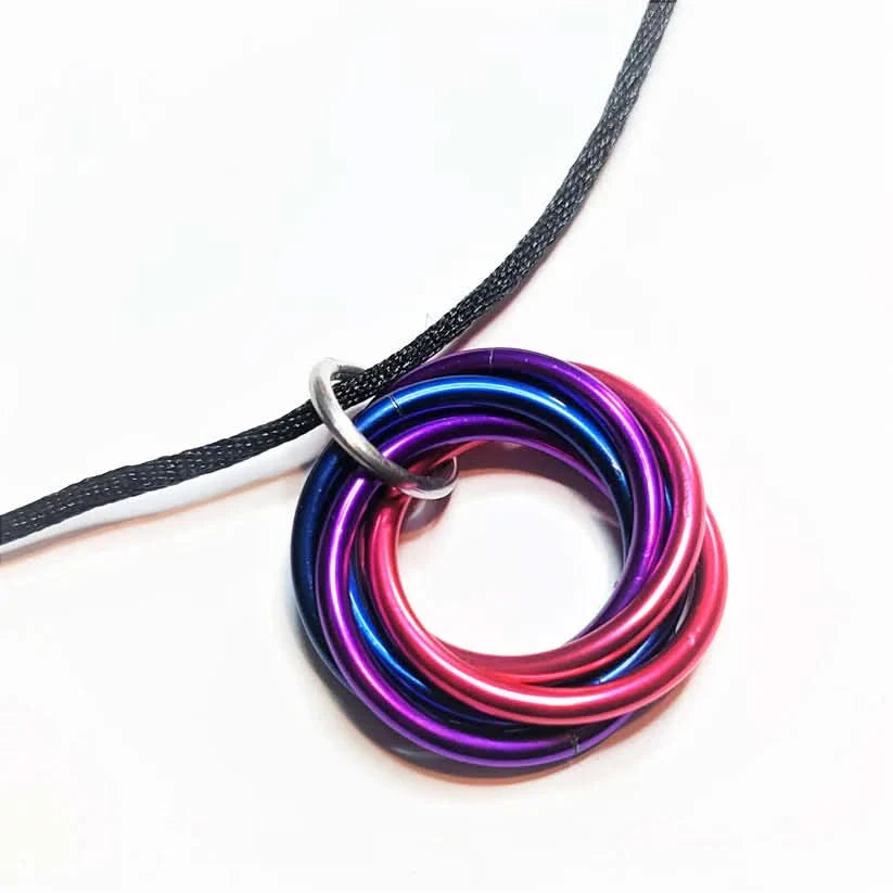 Mobii Ring Fidget Necklace - Hand Crafted Wearable Sensory Supports