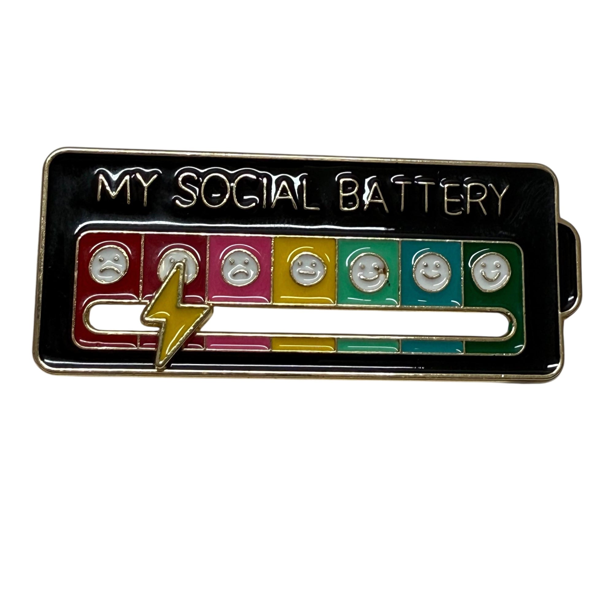 My Social Battery Sliding Communication Support Badge