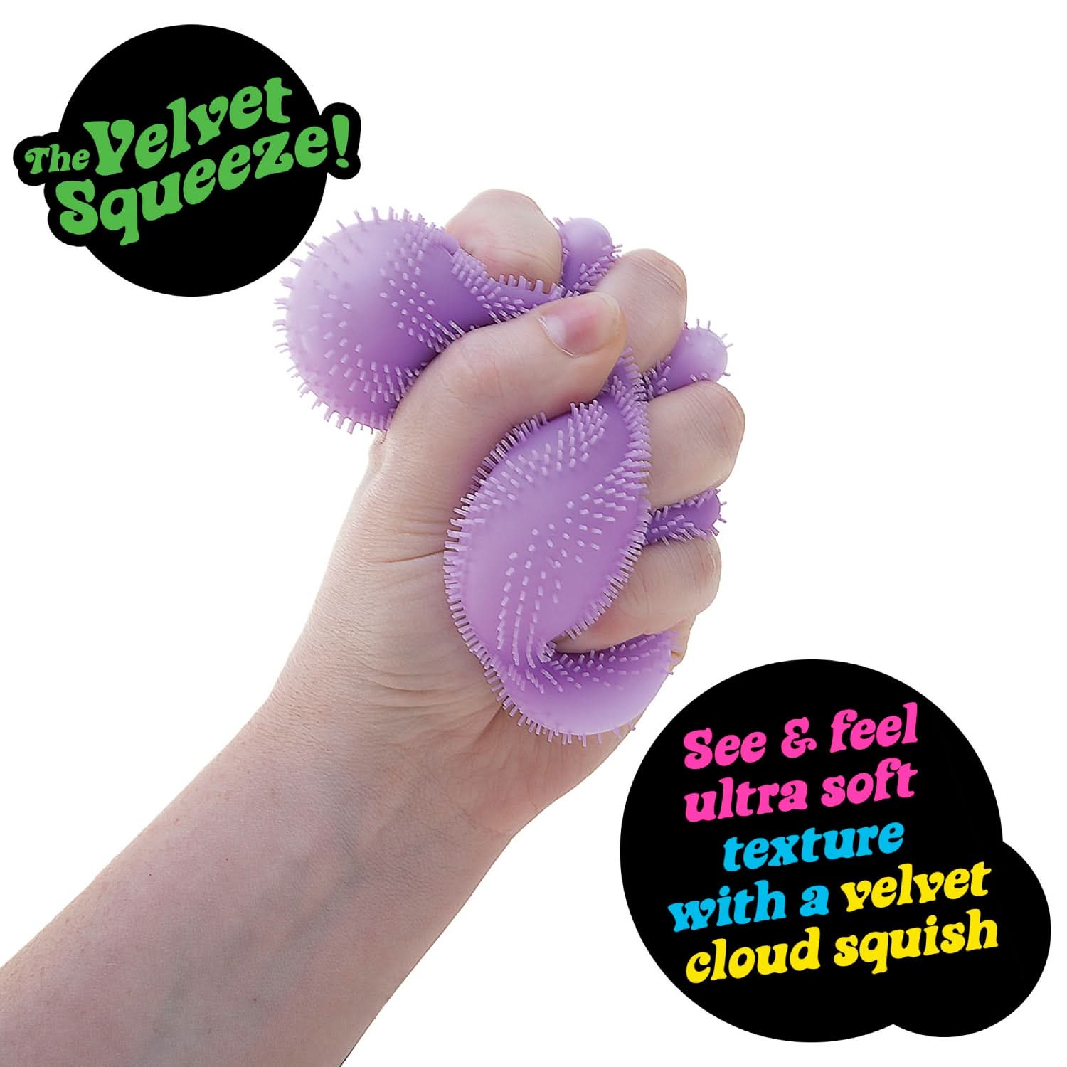 Wonder Waves Fuzz Ball Squishy - Nee Doh - Textured with Varied Tactile Sensory Input