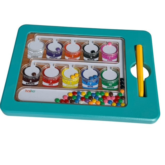 Colour & Number Maze Magnetic Pad