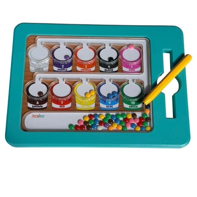 Colour & Number Maze Magnetic Pad