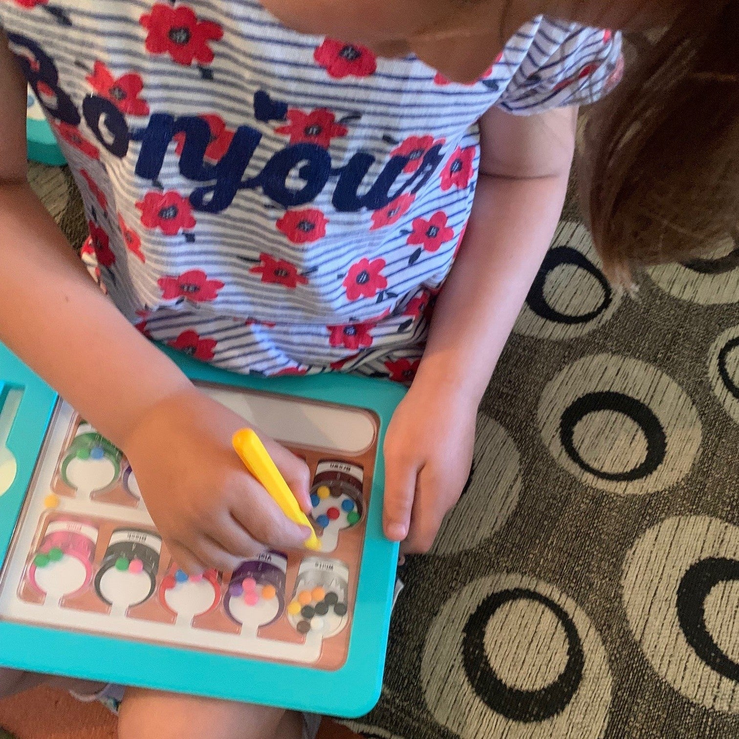 Colour & Number Maze Magnetic Pad