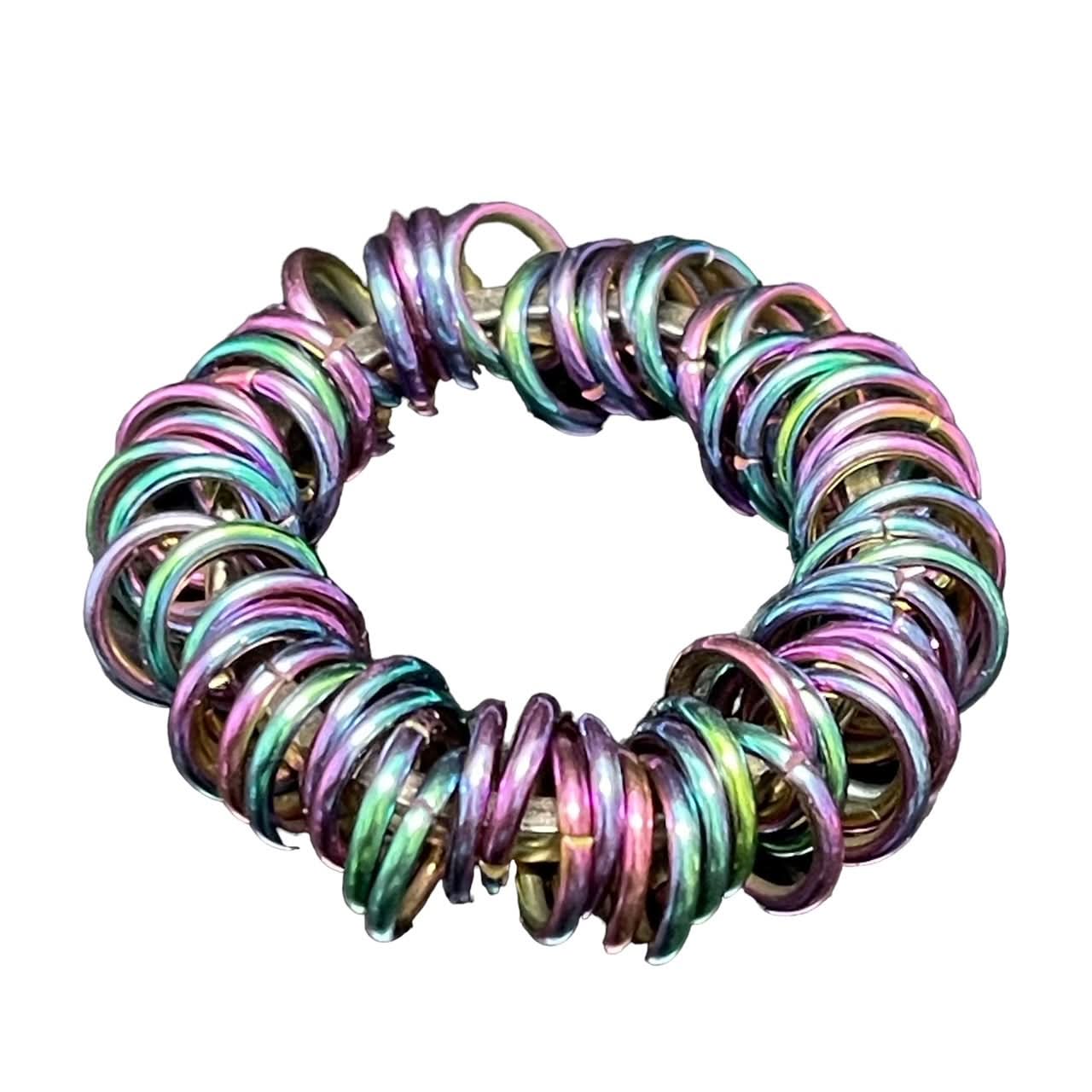Oil Slick Small Centipede Stainless Steel Fidget