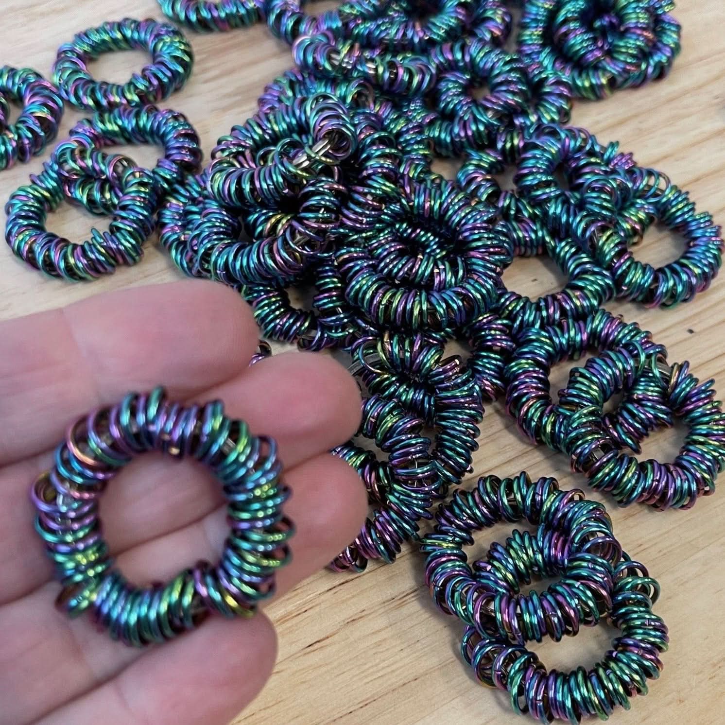 Oil Slick Small Centipede Stainless Steel Fidget
