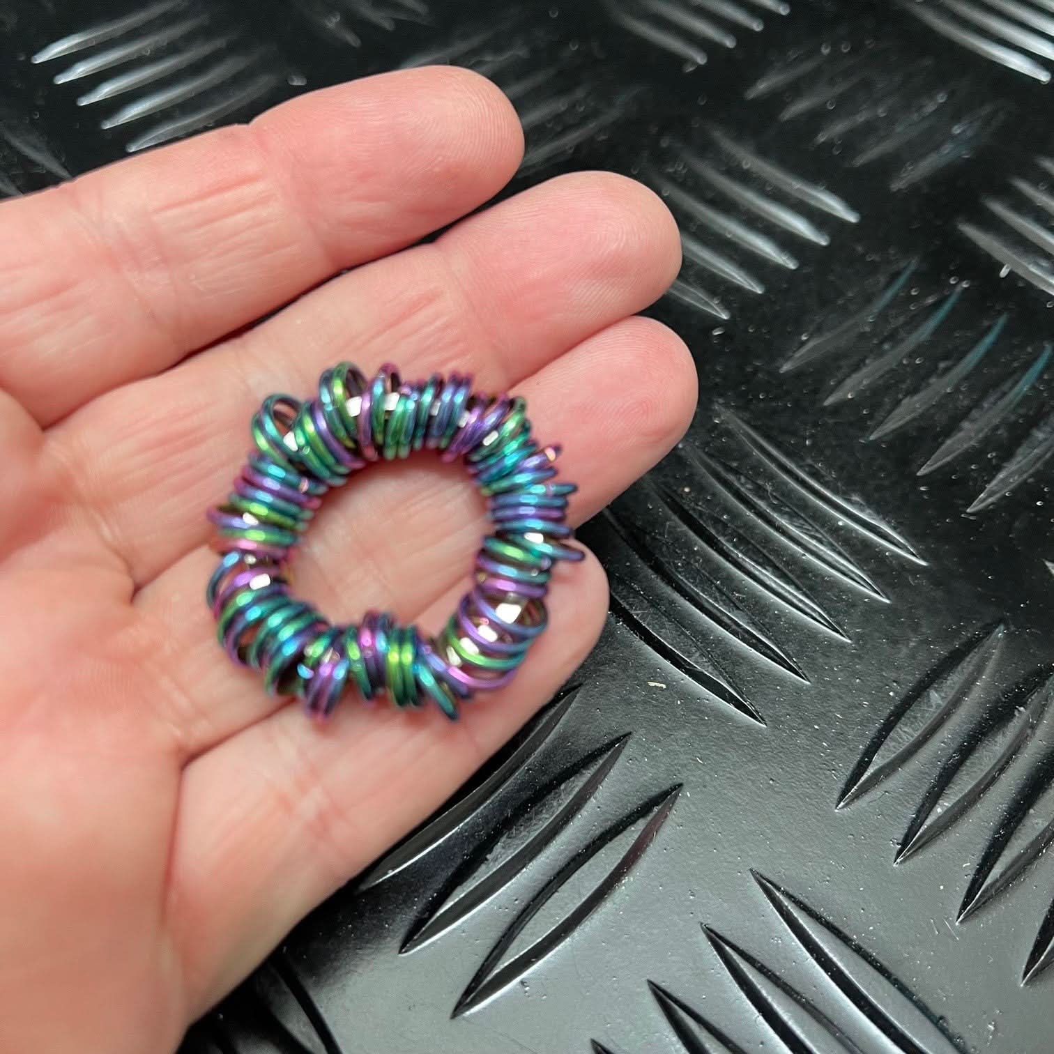 Oil Slick Small Centipede Stainless Steel Fidget