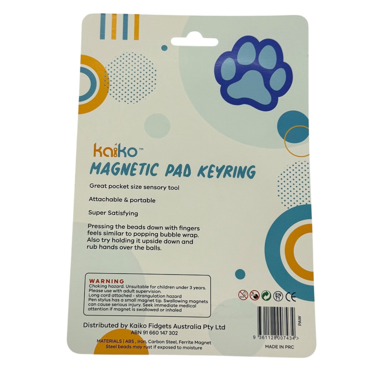 Paw Magnetic Pad Keyring