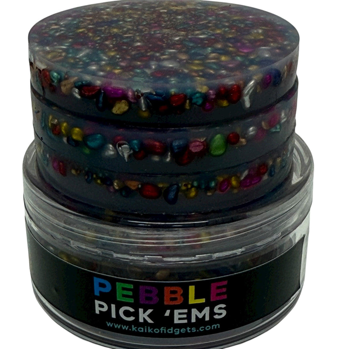Disk Pebbles Pebble Pick ‘Em Stack - pack of 3 natural painted stone discs - Pickin ...