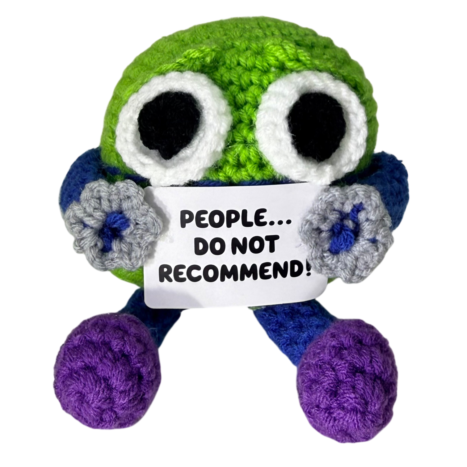 People... Do Not Recommend! Mini Hand Crochet Plush Support