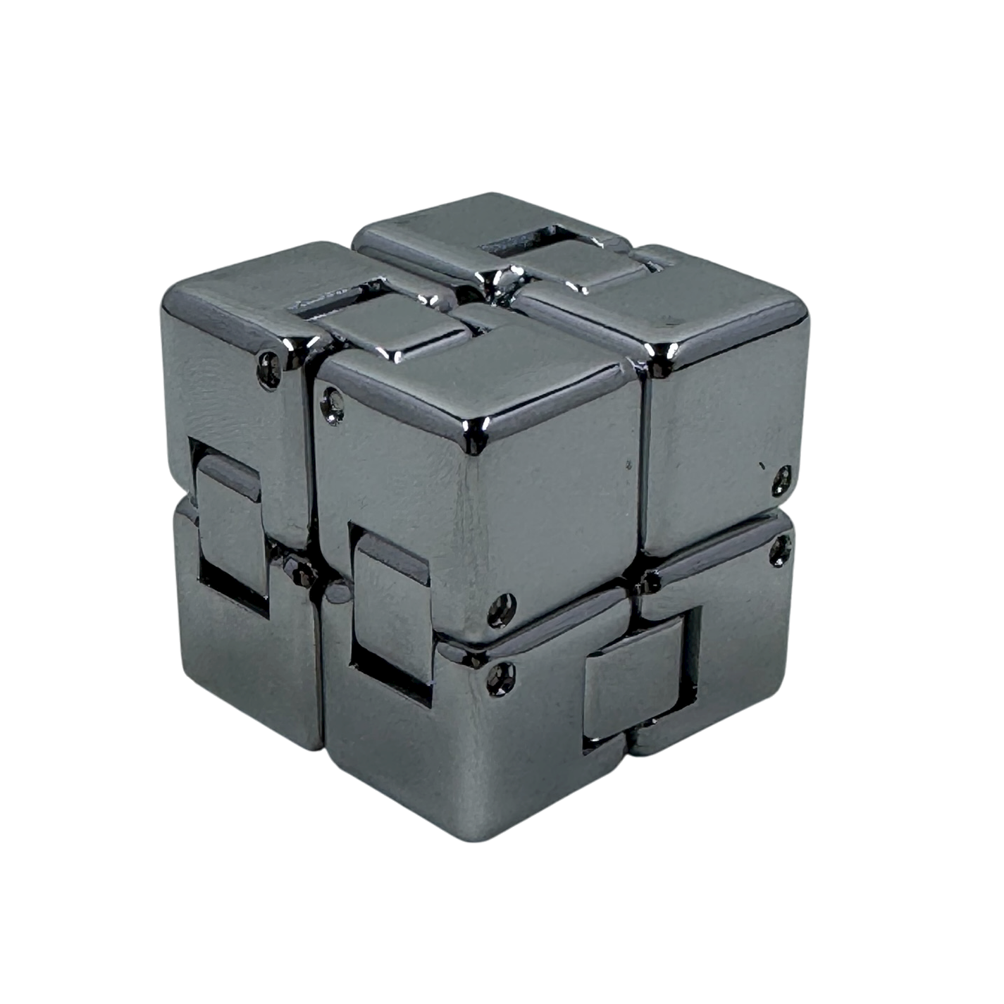 Gloss Silver MINI Infinity Cube in Window Tin - 151 grams