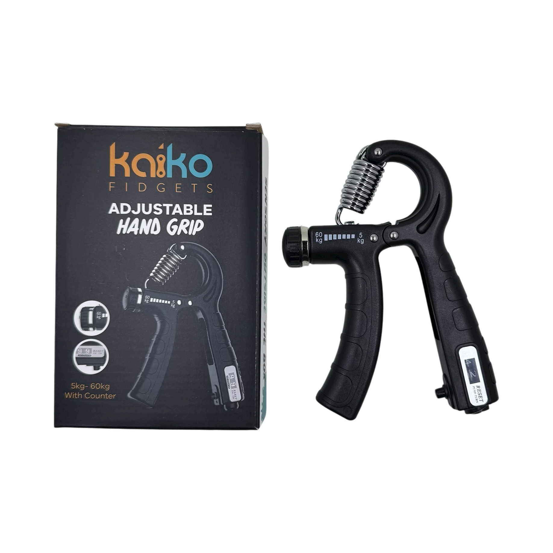 Hand Grip Exerciser with Counter- Great Tool for Emotional Regulation