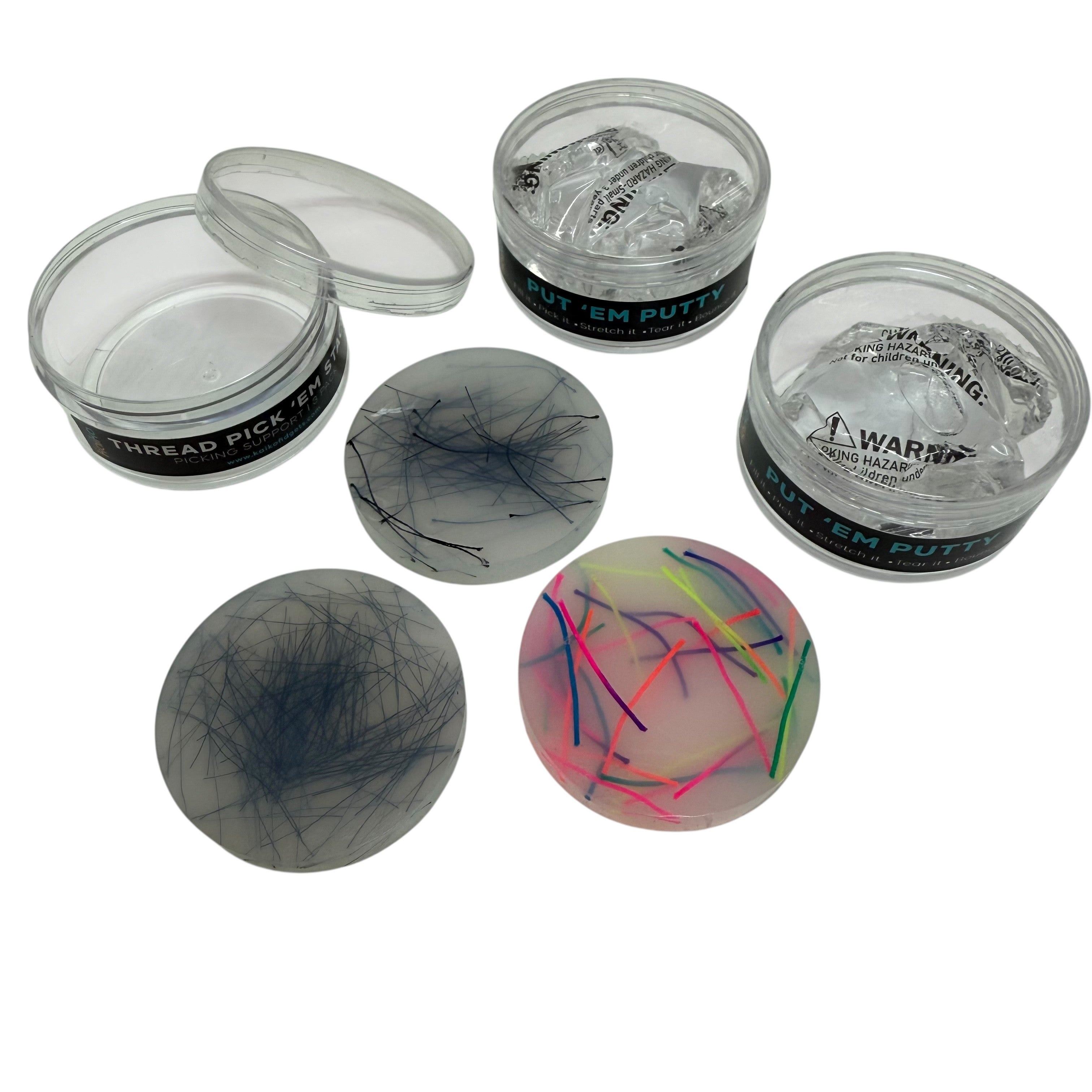Pool Threading Fidget Pick 'Em Bundle 1 = Thread Pick 'Em Stack + Two Put 'Em Putty - Bundle ...