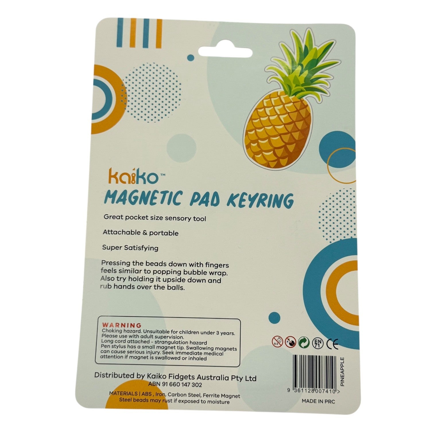 Pineapple Magnetic Pad Keyring