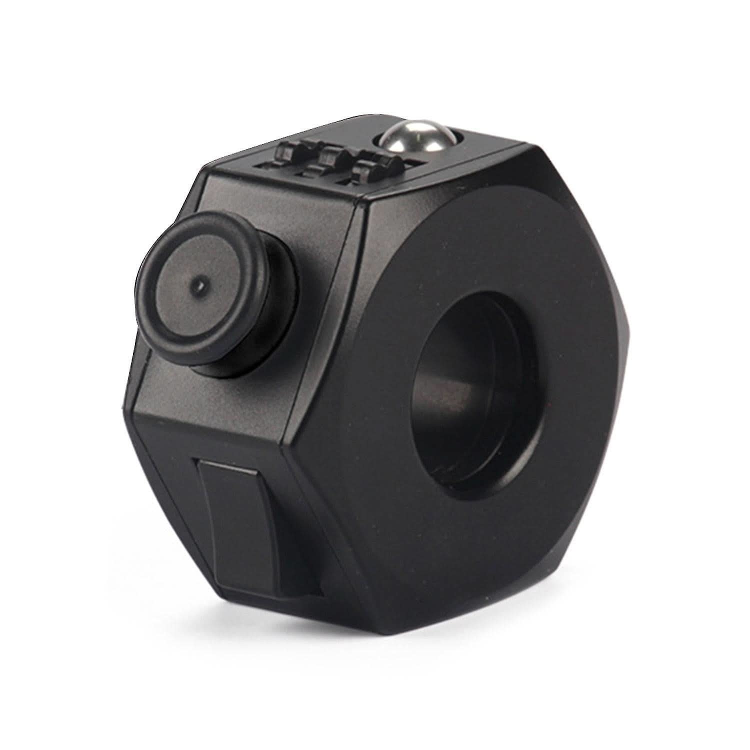 Teal and White Plastic Fidget Cube Ring