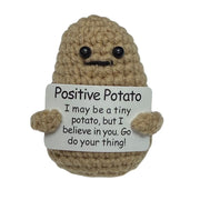 Positive Potato - Mini Hand Crochet Plush Supports