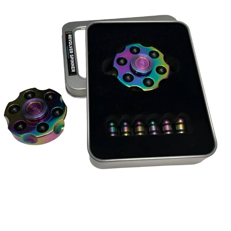 REVOLVER Spinner Fidget - Oil Slick Metal — Kaiko Fidgets Australia Pty Ltd