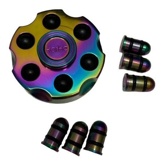 REVOLVER Spinner Fidget - Oil Slick Metal