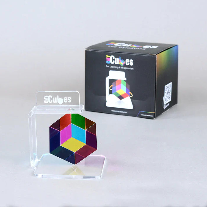 The Gyrostand Display for 50MM CUBE - CMY Cubes