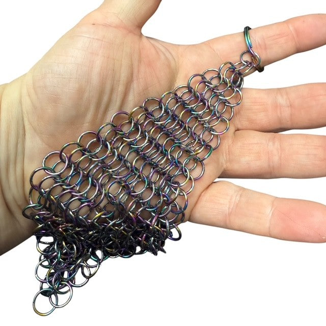 Rhomboid Hand Crafted Chain Maille Keyring