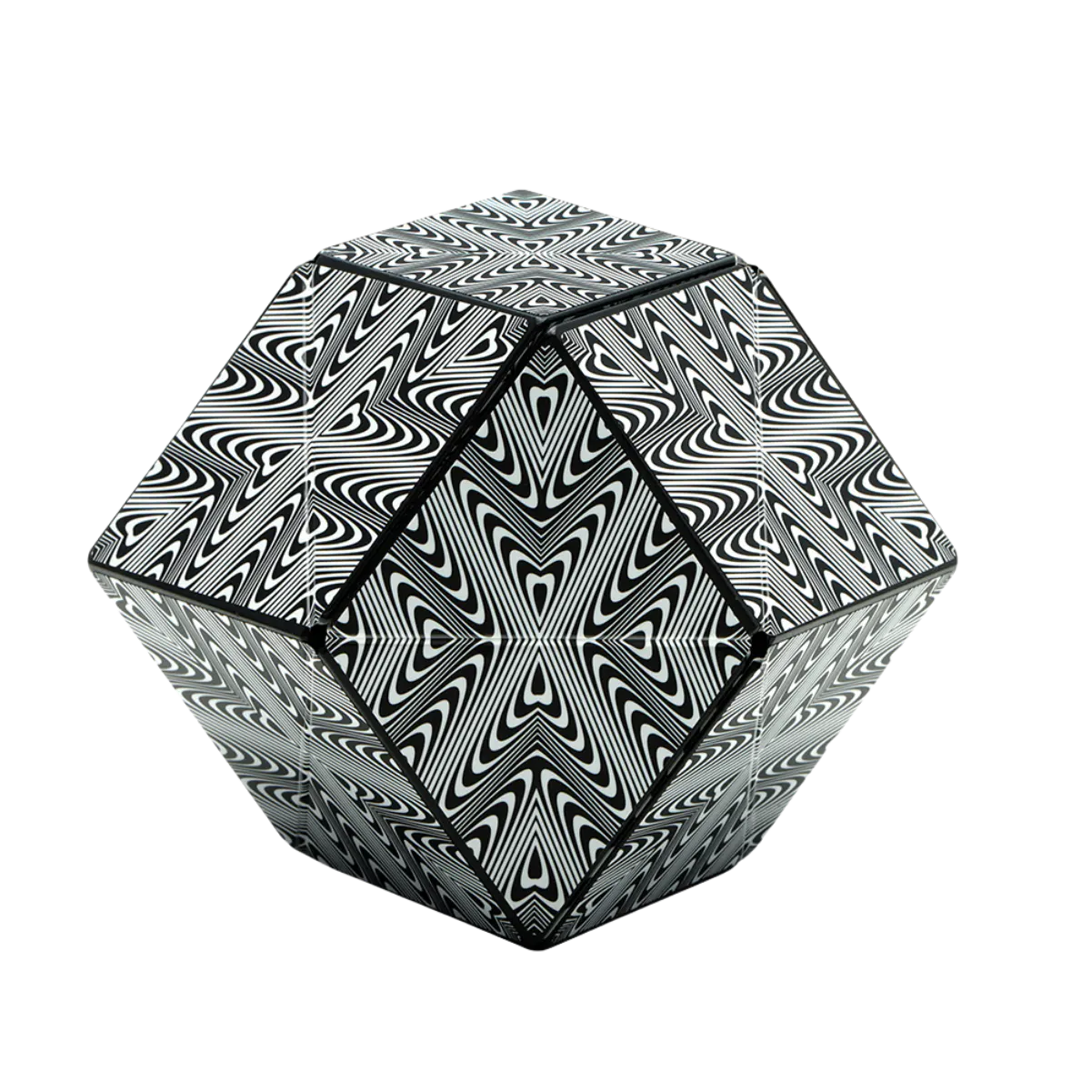 Black & White Shashibo Magnetic Puzzle Cube