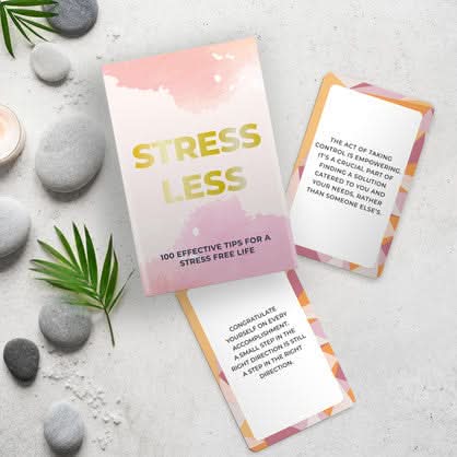 STRESS LESS CARDS - 100 reminders & tips for personal or clinical use ...