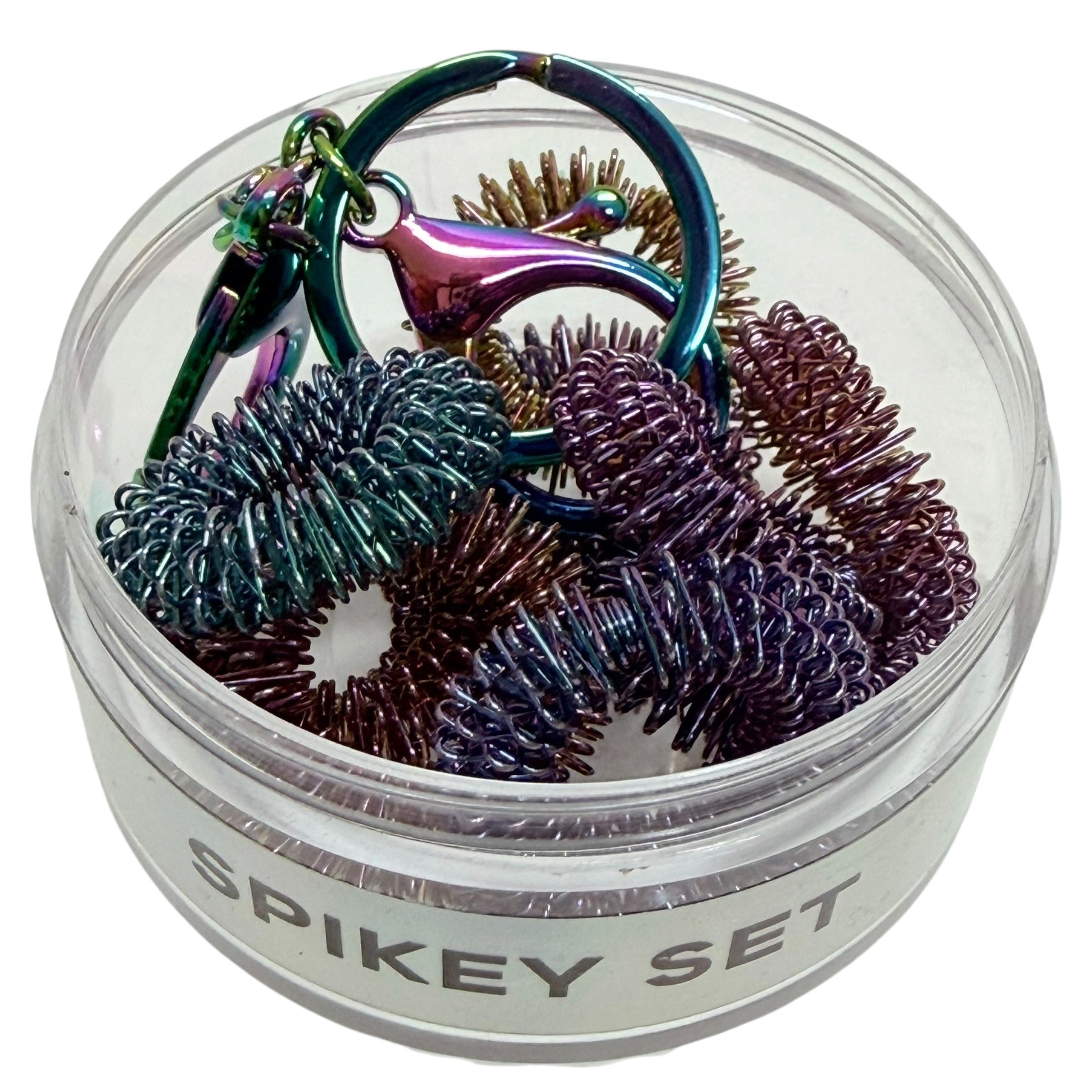 Finger Spikey Set of 10 - includes Fidget Keyring