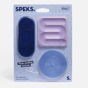 Purple Pack of 3 Slabs Silicone Sensory Sticker by Speks