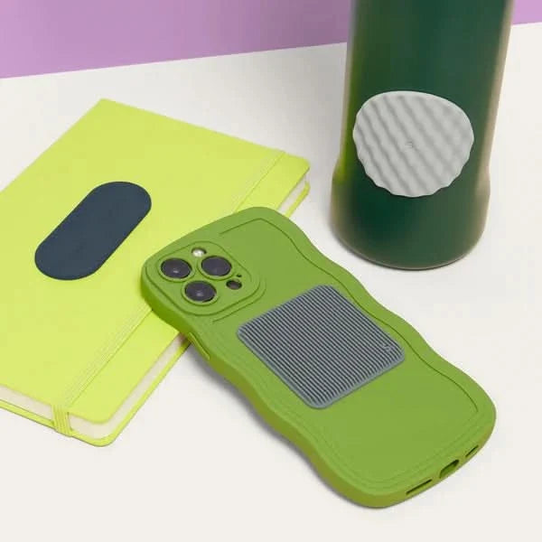 Grey Pack of 3 Slabs Silicone Sensory Sticker by Speks