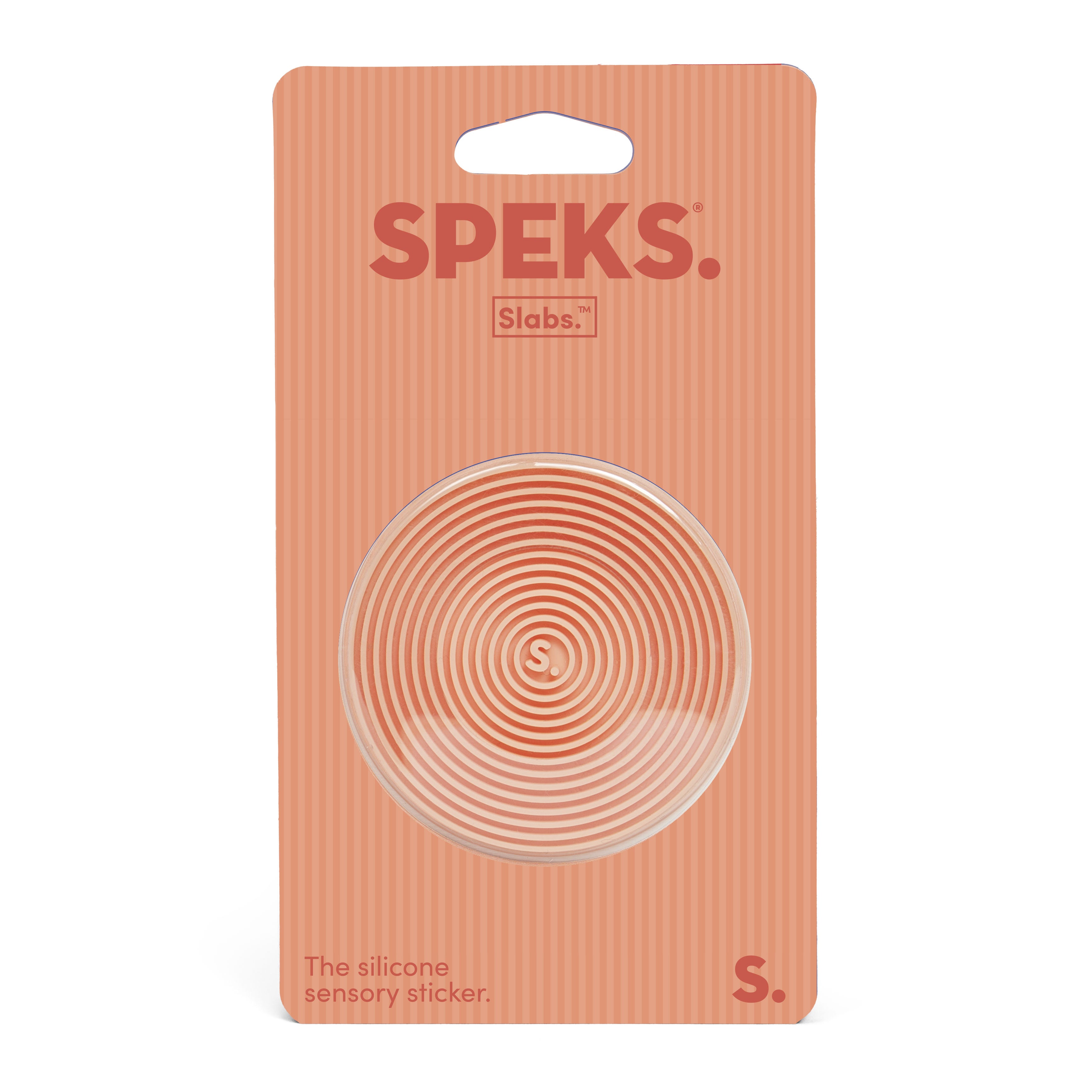 Circle Apricot Groove Slab Sensory Sticker by Speks