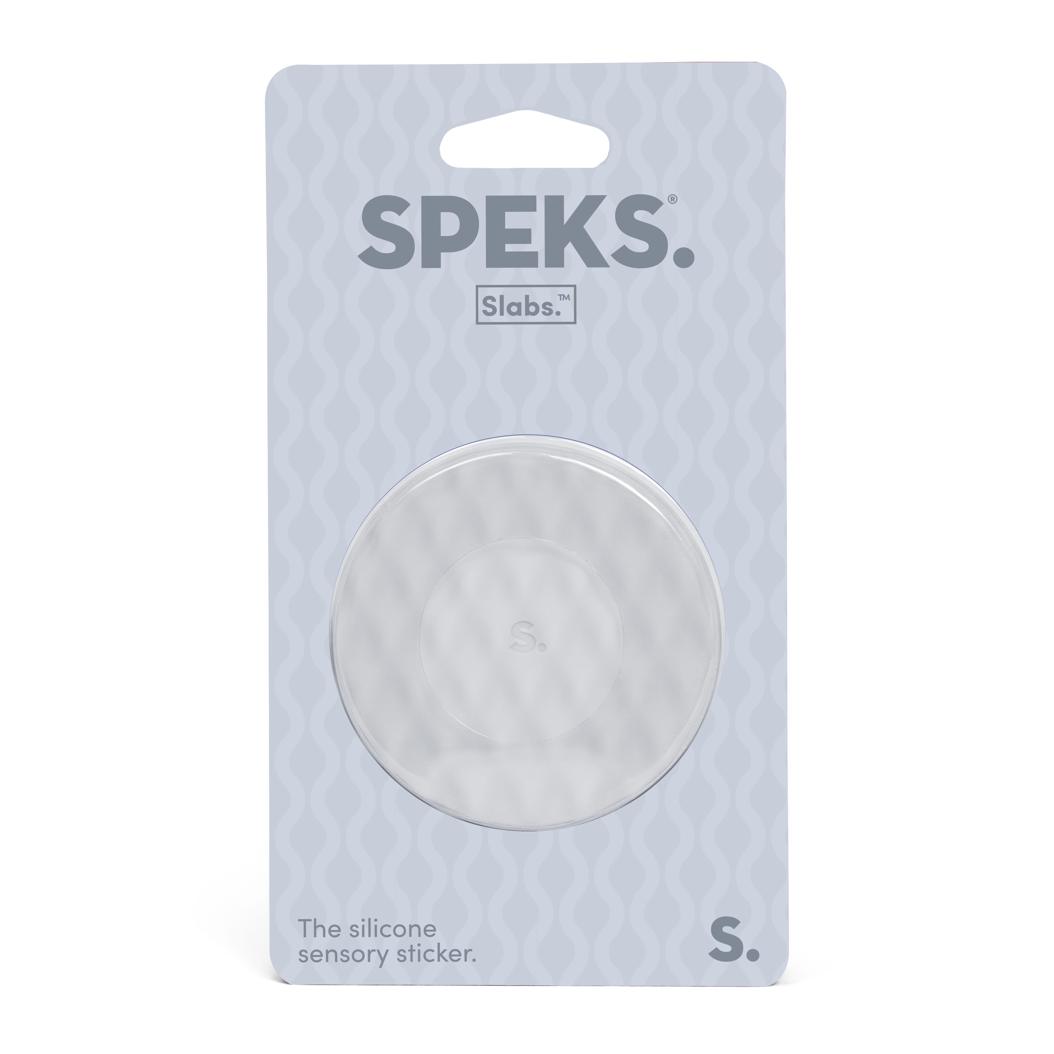 Circle Grey Mesh Slab Sensory Sticker by Speks