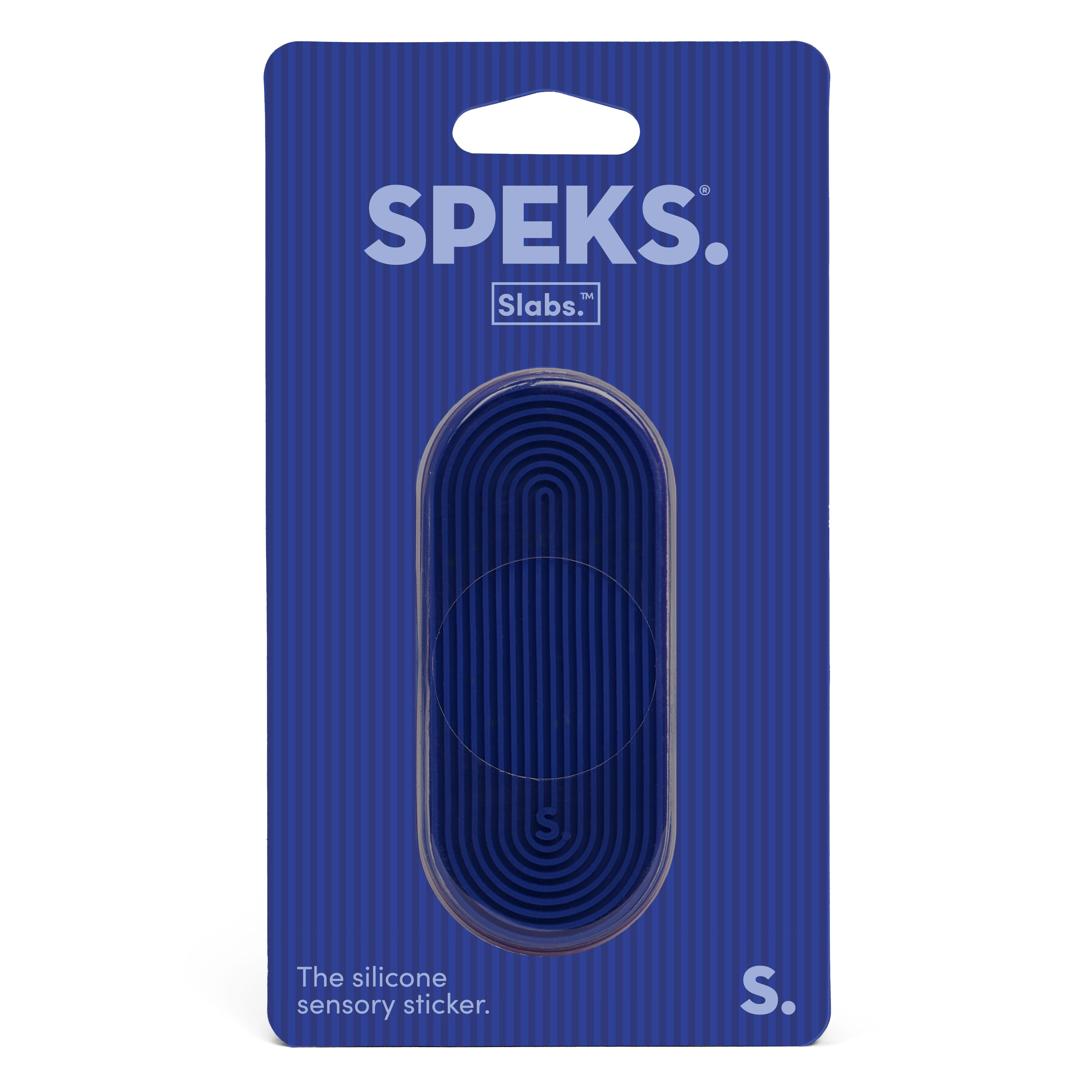 Tab Navy Groove Slab Sensory Sticker by Speks