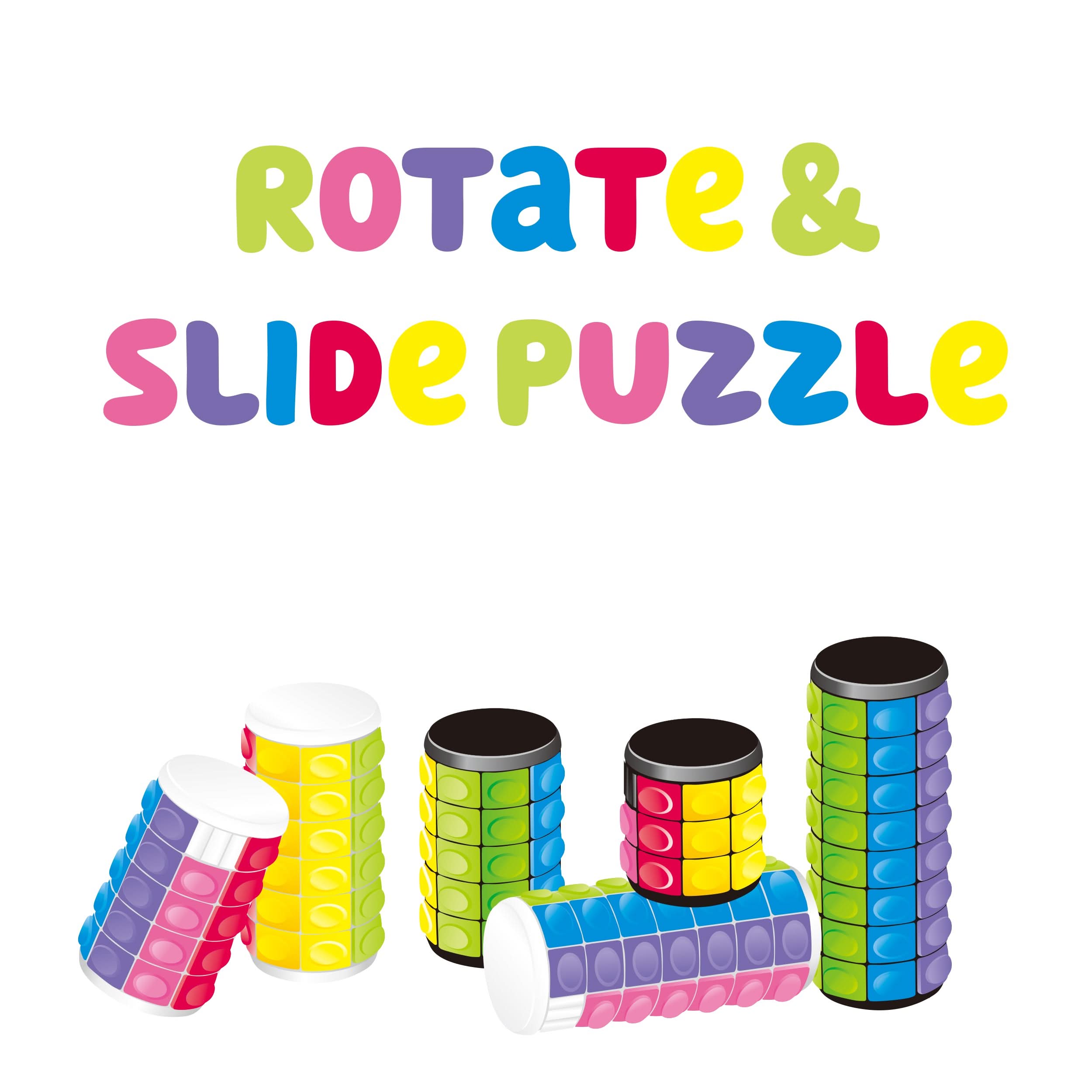 Slide & Rotate Puzzle - twin set