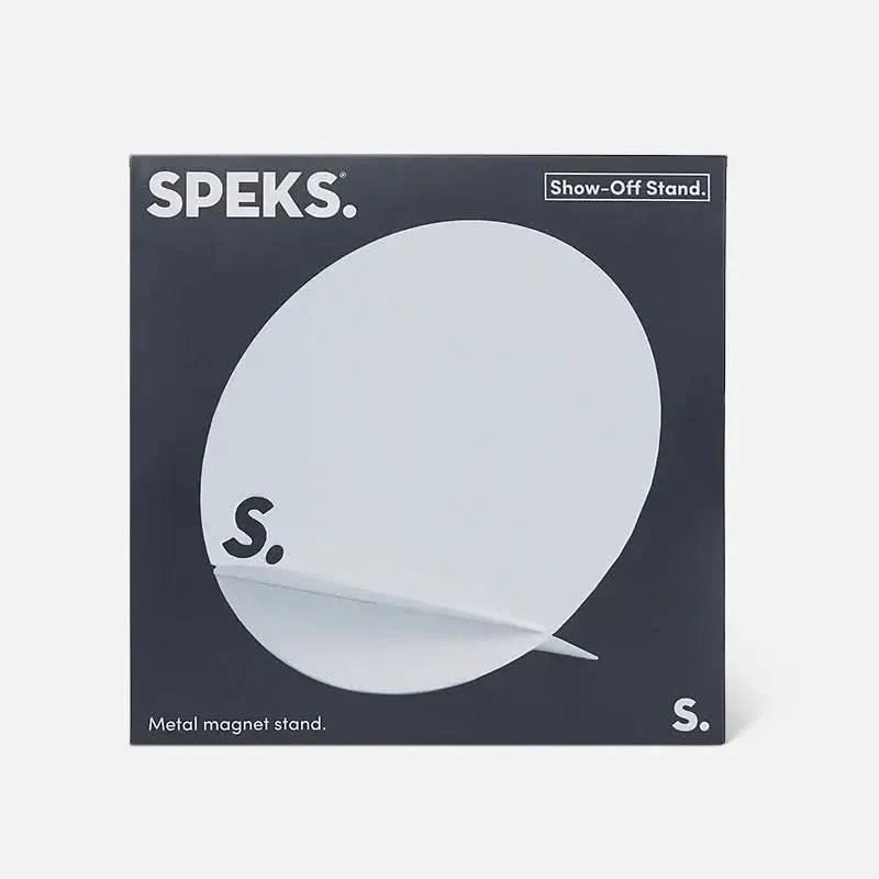 Speks Show Off Stand - White Stand for Displaying Speks magnets