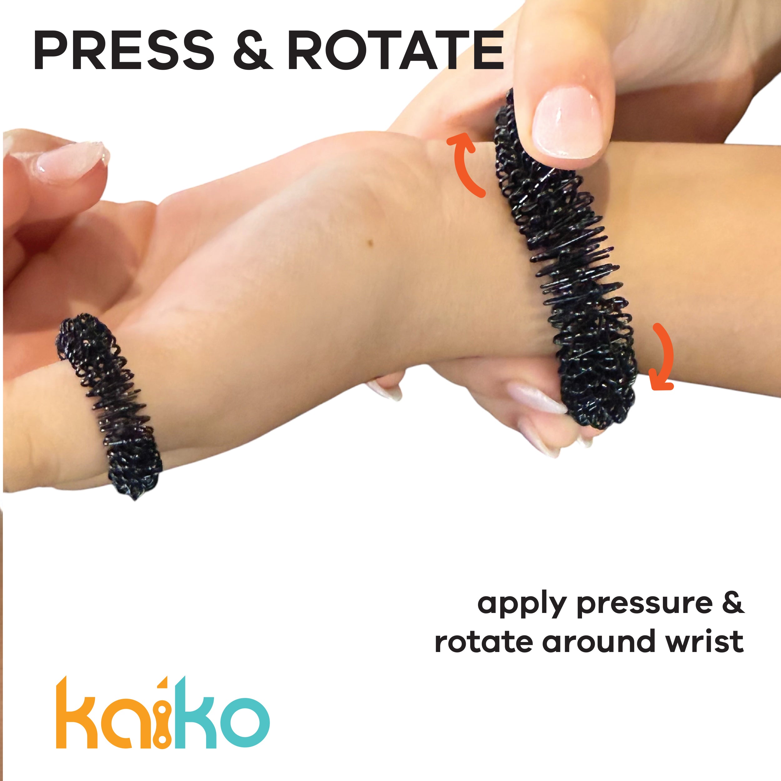 Wrist & Finger Spikey SET - BLACK – Kaiko Fidgets Australia Pty Ltd