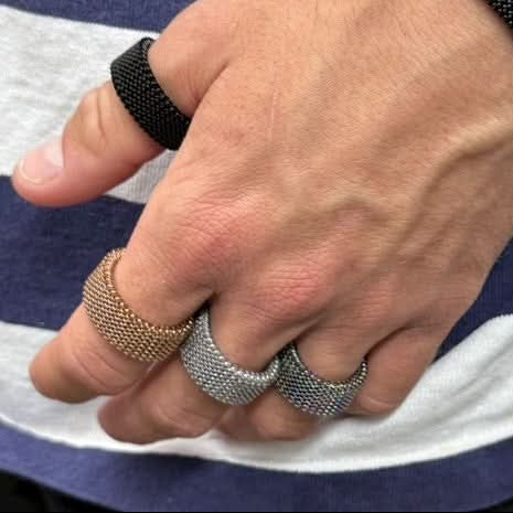 StimMesh Set - Unisex Ring + Bracelet - Low Profile Gentle ‘Ouch’ Supports