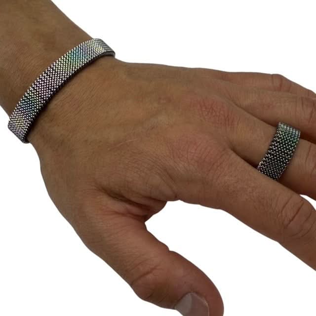 StimMesh Set - Unisex Ring + Bracelet - Low Profile Gentle ‘Ouch’ Supports